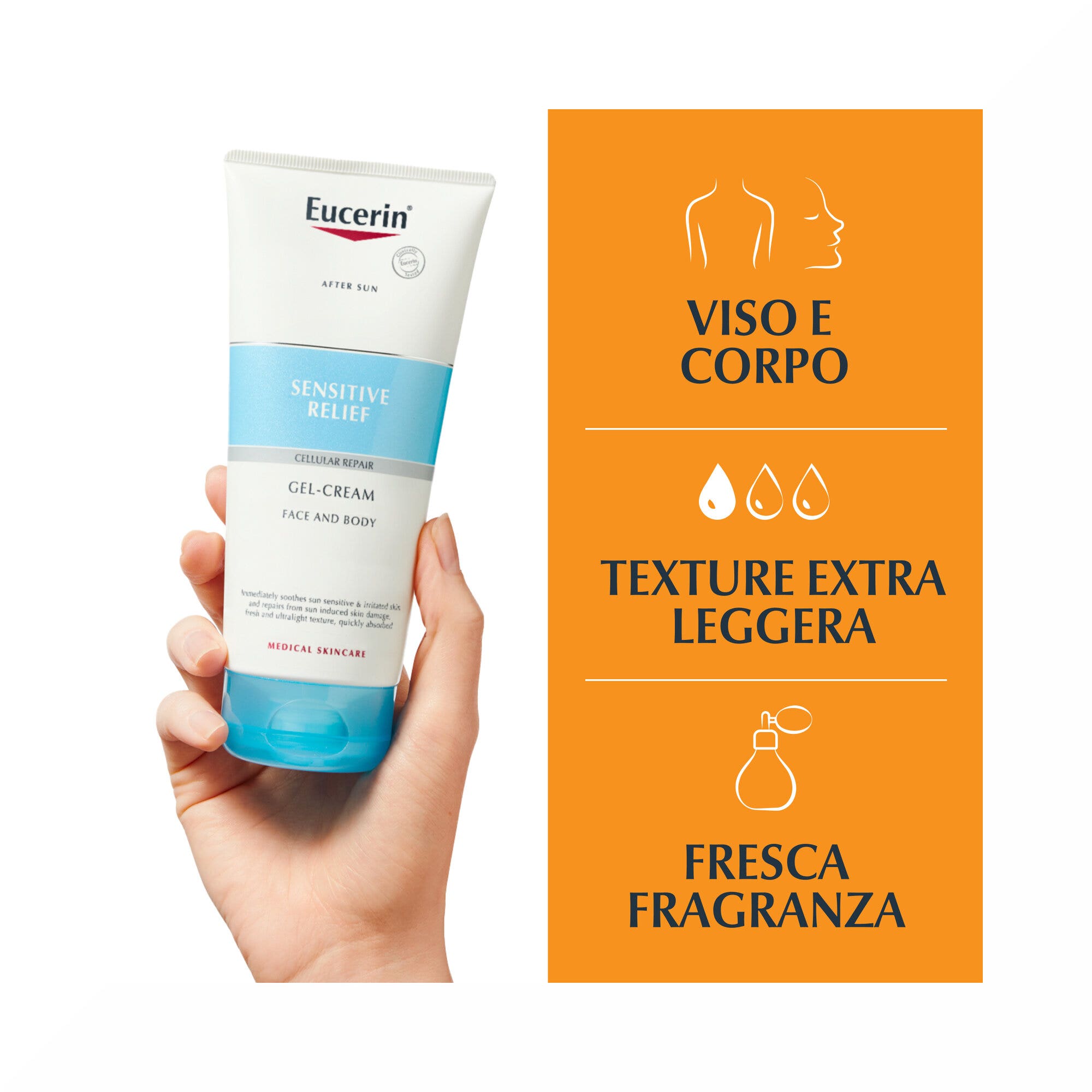 Eucerin After Sun Sensitive Relief Crème-Gel 200 ml