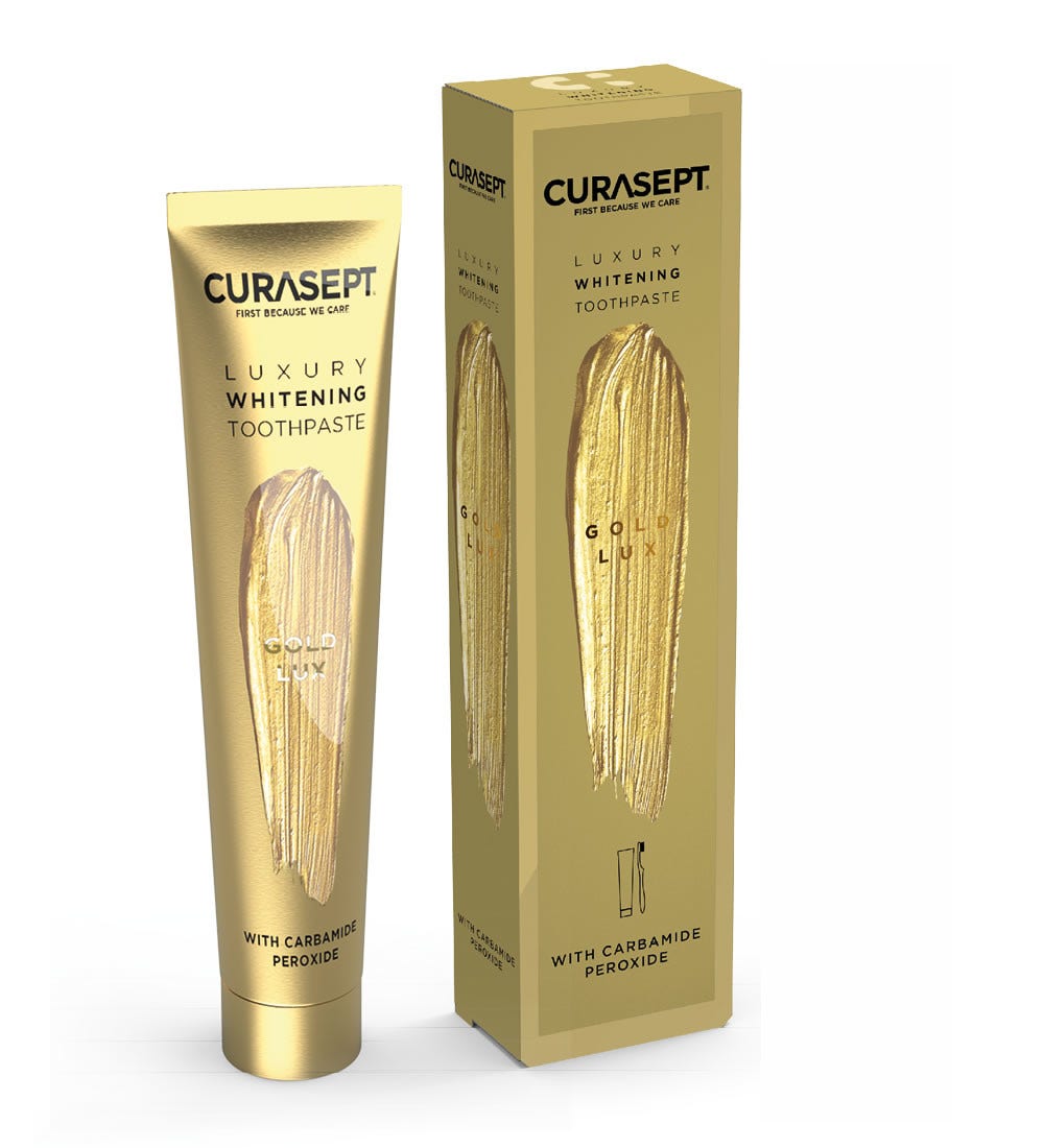 Curasept Gold Luxury White Dentifrice 75 ml Blanchissant Premium