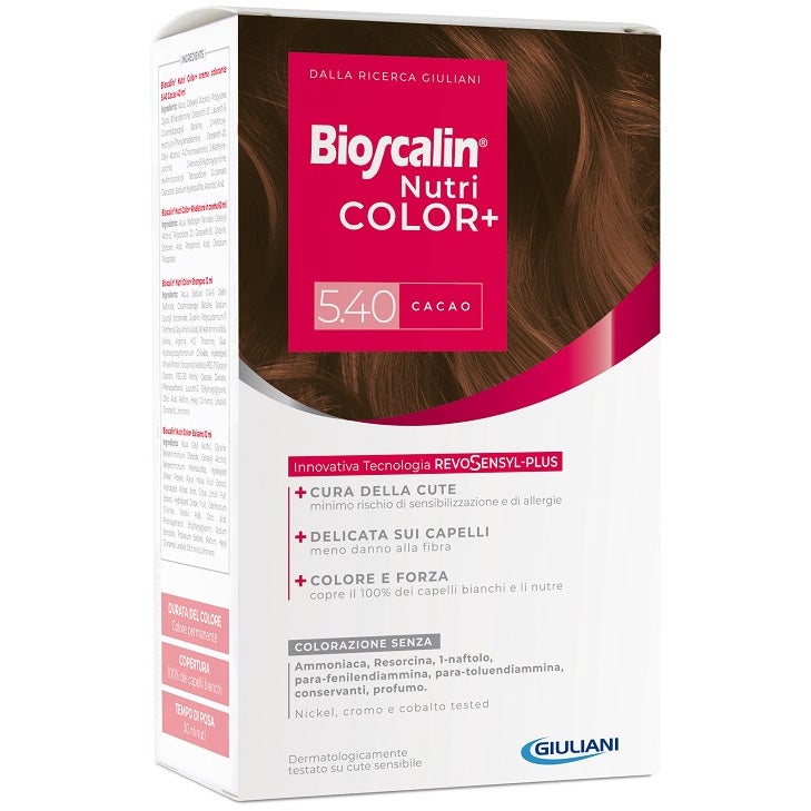 Bioscalin Nutricolor Plus Coloration Capillaire Permanente 5,40 Cacao