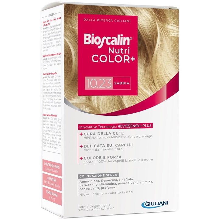 Bioscalin Nutricolor Plus Coloration Capillaire Permanente 10,23 Sable
