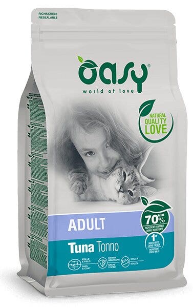 Oasy Lifestage Adult Thon Croquettes pour chats 1,5 kg