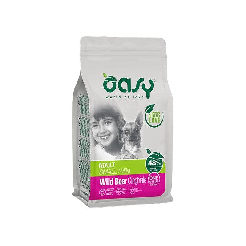 Oasy One Animal Protein Adult Small & Mini au sanglier pour chiens adultes 800 g