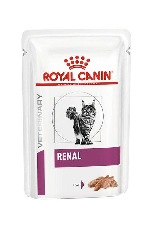 Royal Canin Veterinary Renal Pâté moelleux pour chats adultes, sachets 12 x 85 g