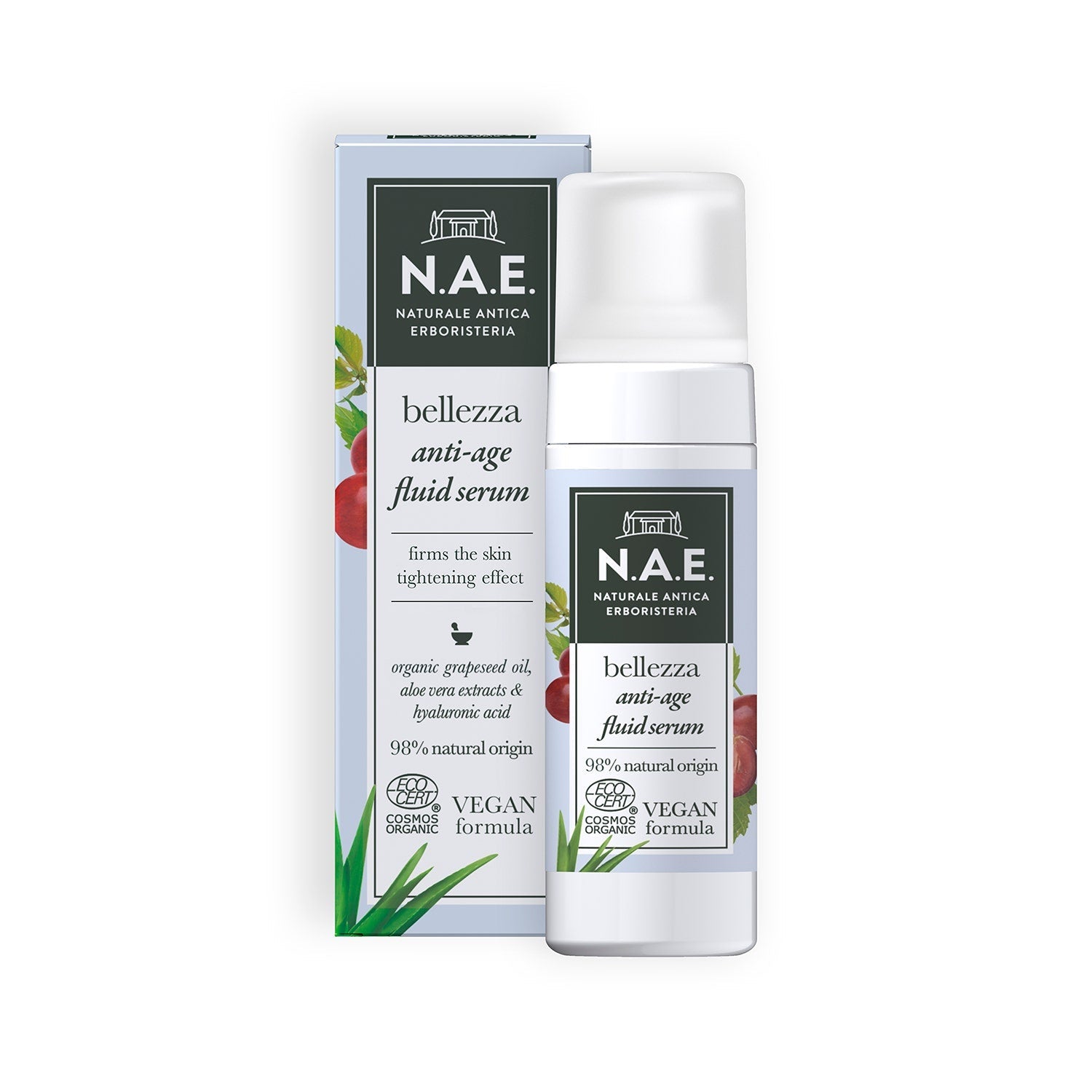 N.A.E. Siero Viso Anti-Età Bellezza Formula Vegana 30ml