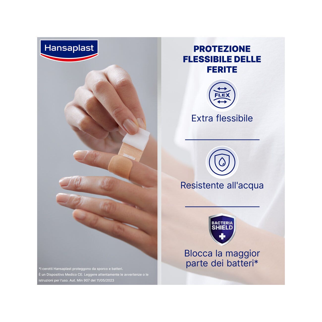 Hansaplast Pansements élastiques et souples pour les articulations, 2 formats, 20 pièces
