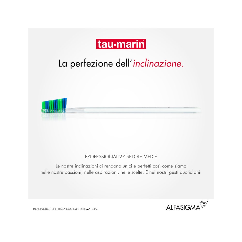 Taumarin Spazzolino Professional Setole Medie 27 Con Antibatterico