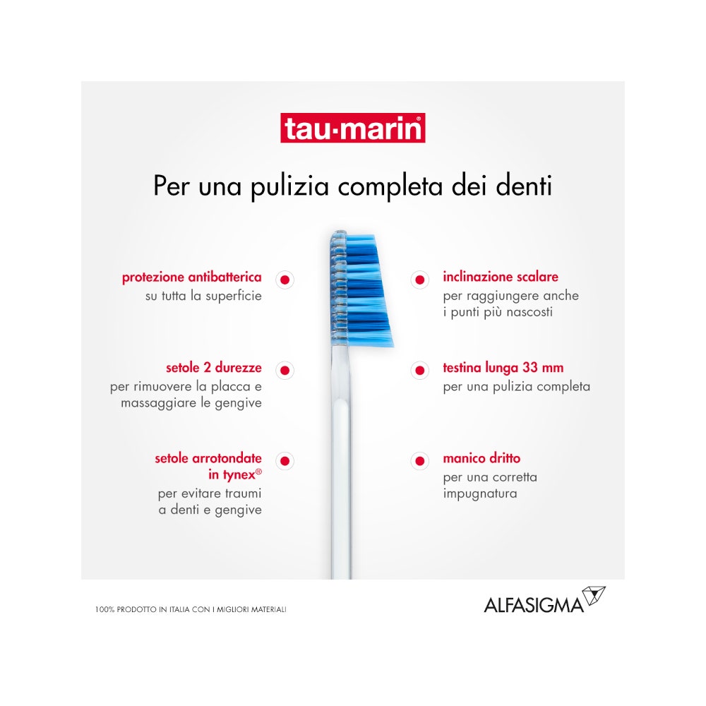 Taumarin Spazzolino Scalare 33 Morbido Con Antibatterico