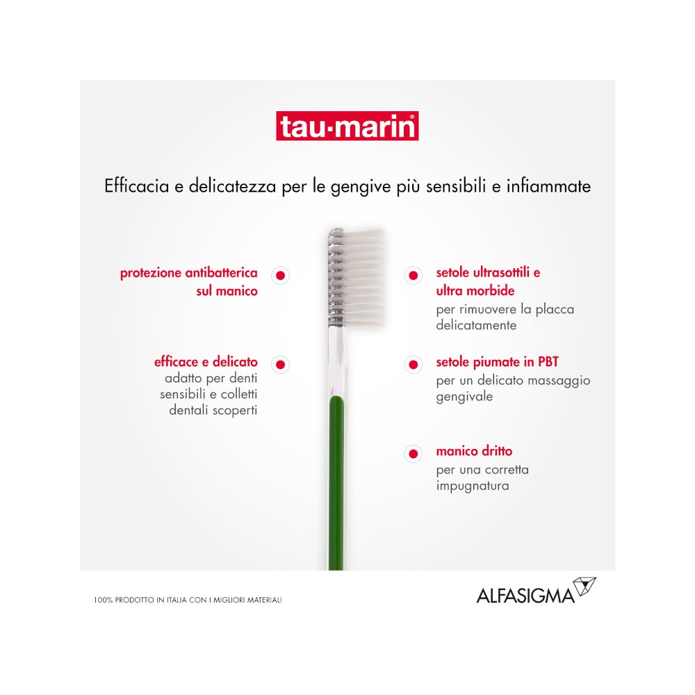 Taumarin Brosse à dents Sensitive antibactérienne 1 pièce