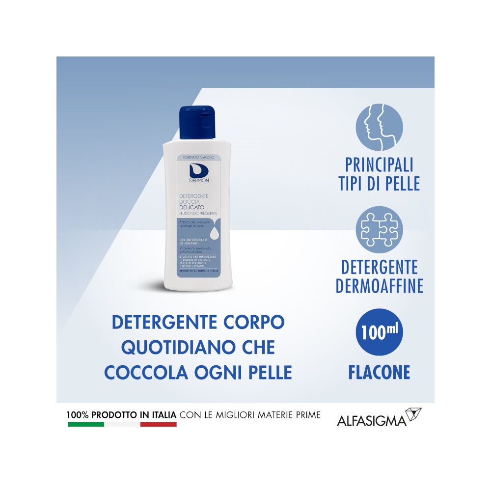 Dermon Gel Douche Doux pour Usage Fréquent 100 ml