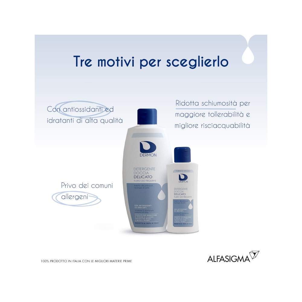 Dermon Gel Douche Doux pour Usage Fréquent 100 ml