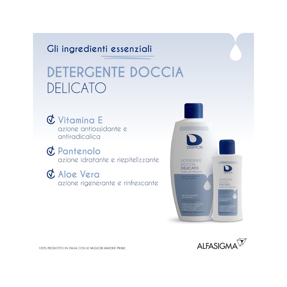 Dermon Gel Douche Doux pour Usage Fréquent 100 ml