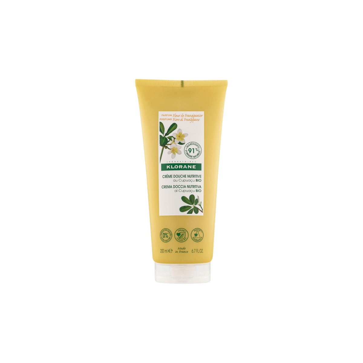 Klorane Crème de Douche Fleur de Frangipaniers 200 ml