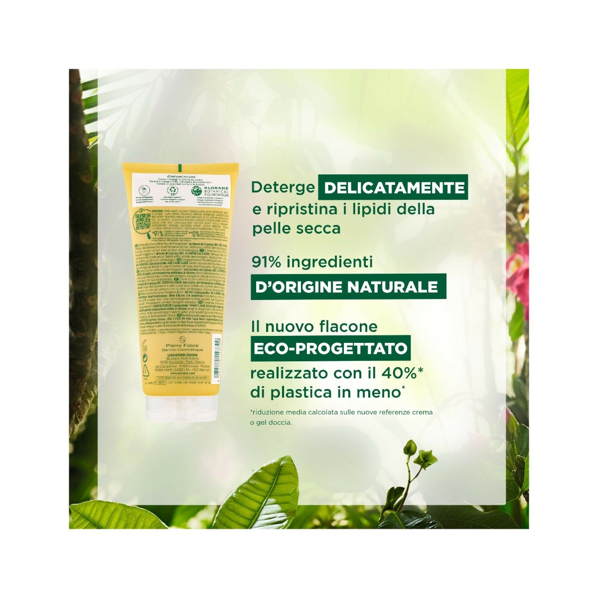 Klorane Crème de Douche Fleur de Frangipaniers 200 ml