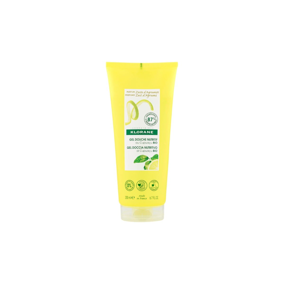 Klorane Gel Doccia Zest D'Agrumi 200ml