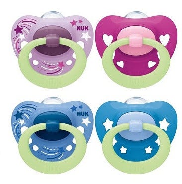 Nuk Signature Night Succhietto Silicone 6-12 Mesi 2 Pezzi