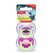 Nuk Signature Night Succhietto Silicone 6-12 Mesi 2 Pezzi