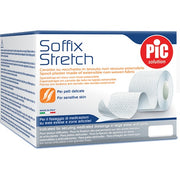 Pic Soffix Stretch, rouleau de sparadrap extensible en TNT, 5 x 1 000 cm