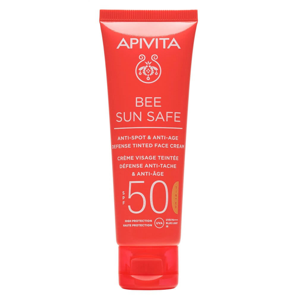 Apivita Bee Sun Safe Crema Viso Colorata SPF50 Anti-Macchia&Anti-Age 50ml