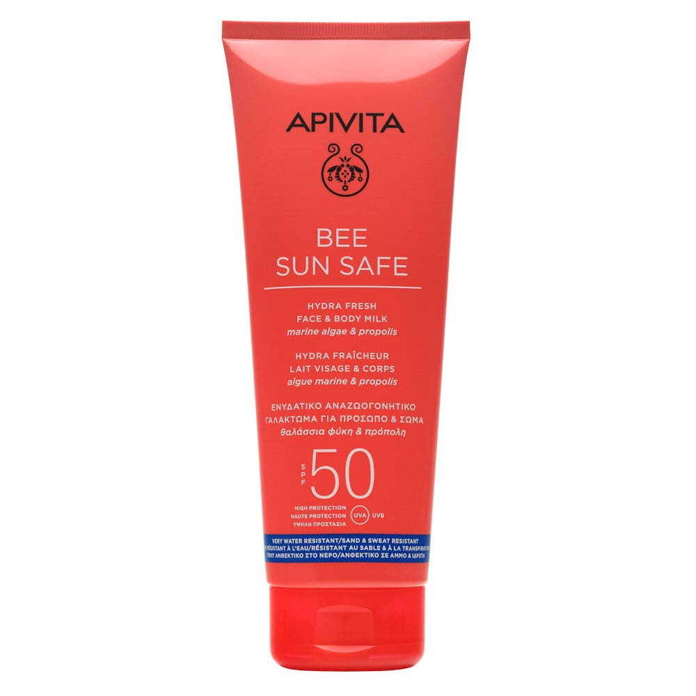 Apivita Bee Sun Safe Hydra Fresh Latte Solare SPF50 Viso Corpo 200ml