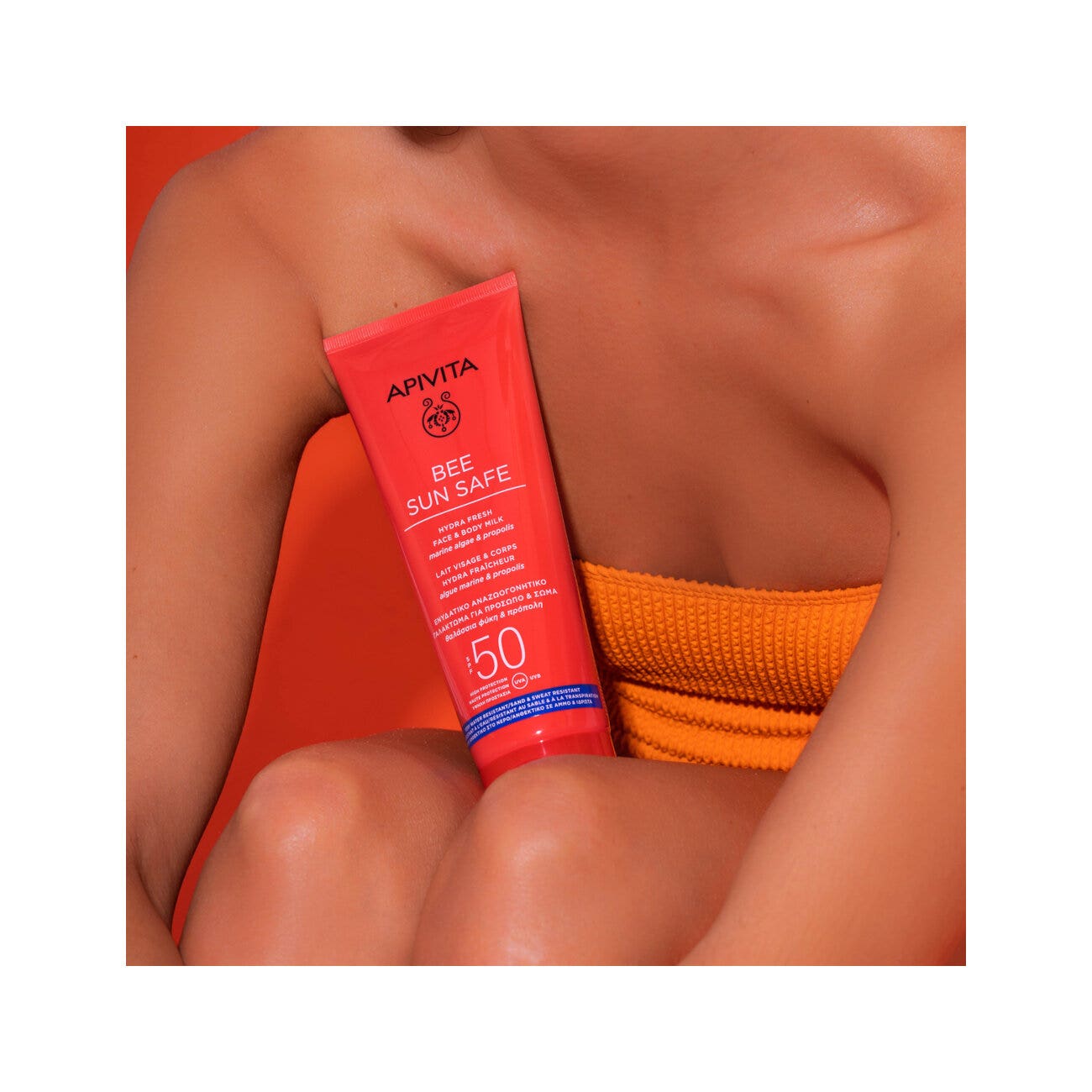Apivita Bee Sun Safe Hydra Fresh Latte Solare SPF50 Viso Corpo 200ml
