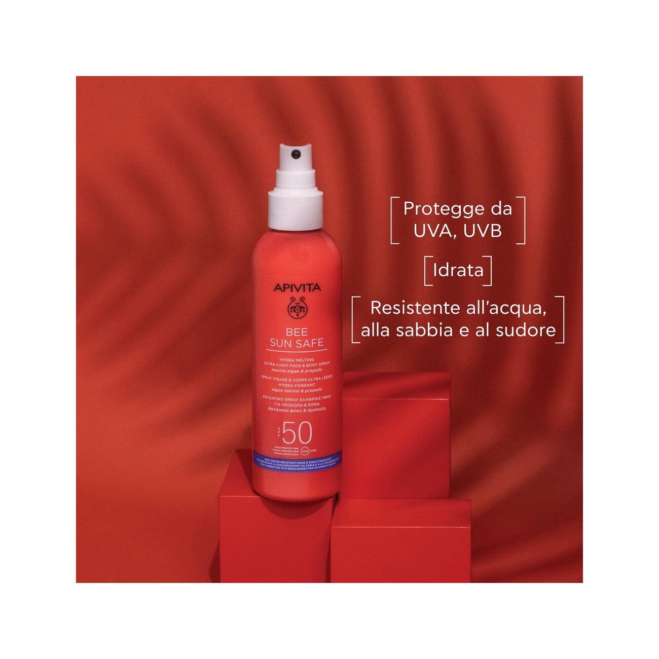 Apivita Bee Sun Safe Spray Hydra Melting Viso e Corpo SPF50 200ml