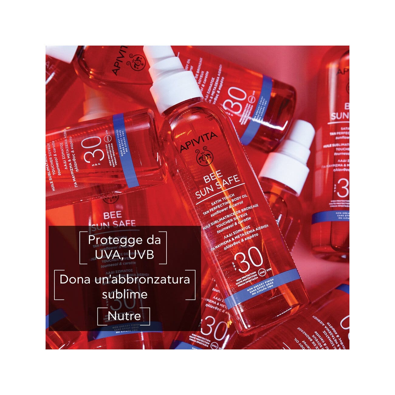 Apivita Bee Sun Safe Olio Corpo Abbronzante SPF30 200ml