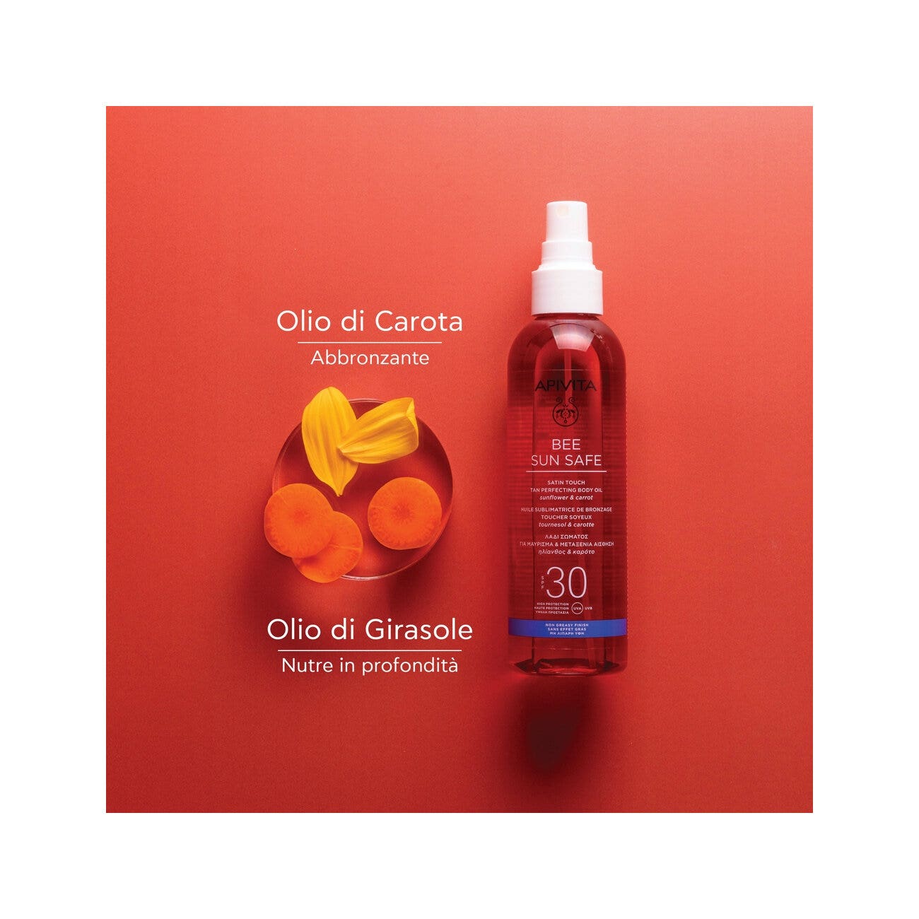 Apivita Bee Sun Safe Olio Corpo Abbronzante SPF30 200ml