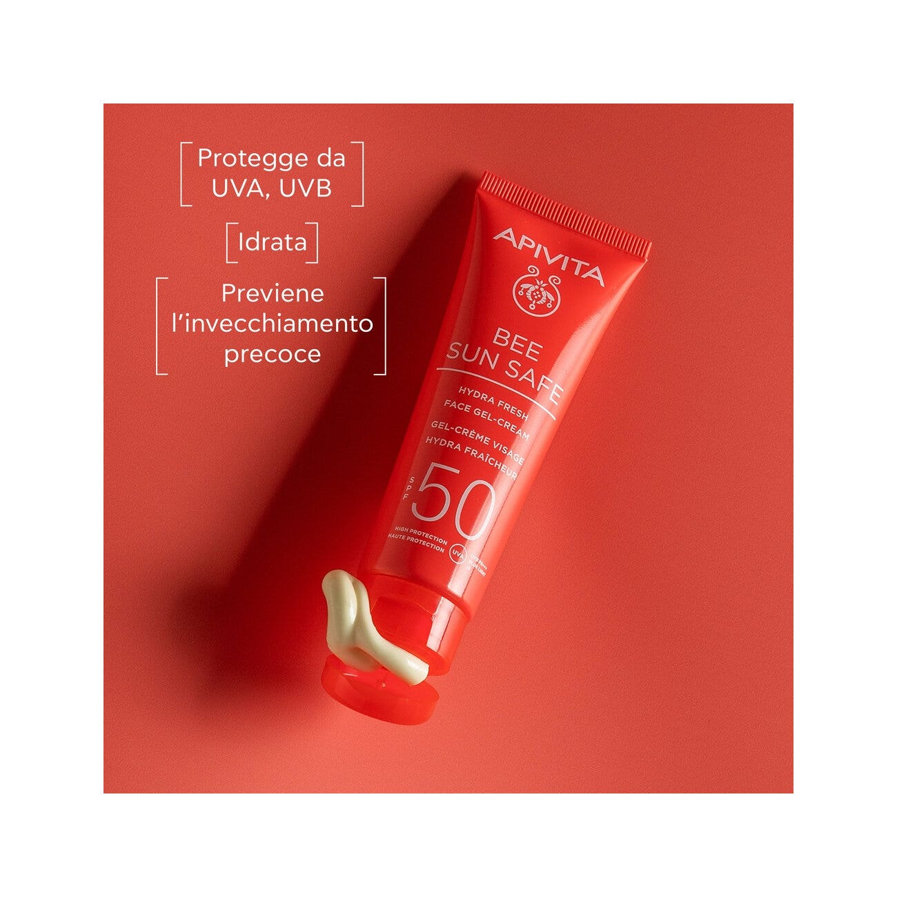 Apivita Bee Sun Safe Hydra Fresh Crème Gel Visage SPF50 50 ml