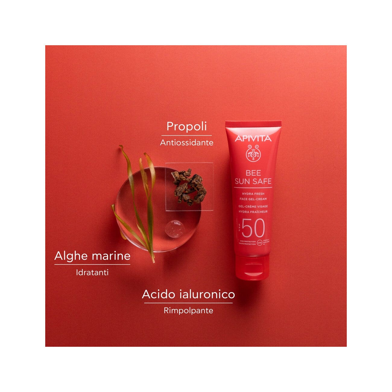Apivita Bee Sun Safe Hydra Fresh Crème Gel Visage SPF50 50 ml