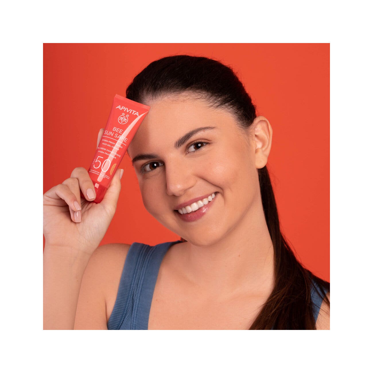 Apivita Bee Sun Safe Hydra Fresh Crema Gel Viso Colorata SPF50 50ml