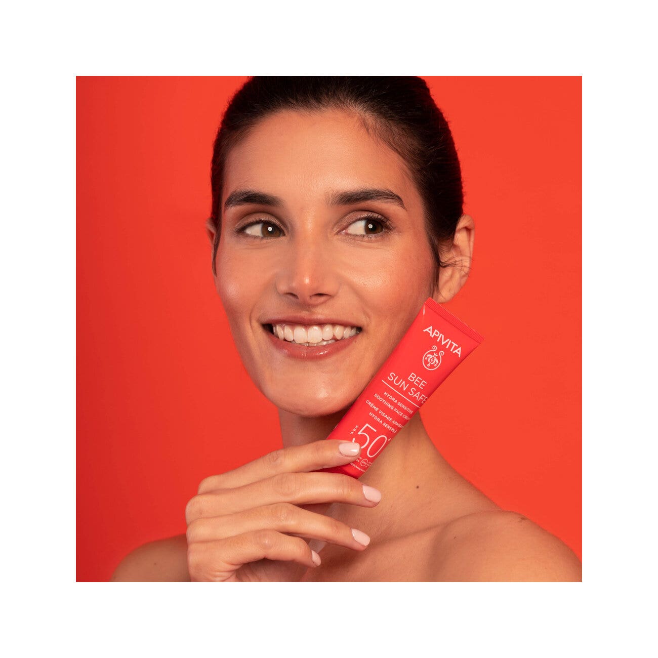 Apivita Bee Sun Safe Crème Visage Apaisante Hydra Sensitive Peaux Sensibles SPF50+ 50 ml