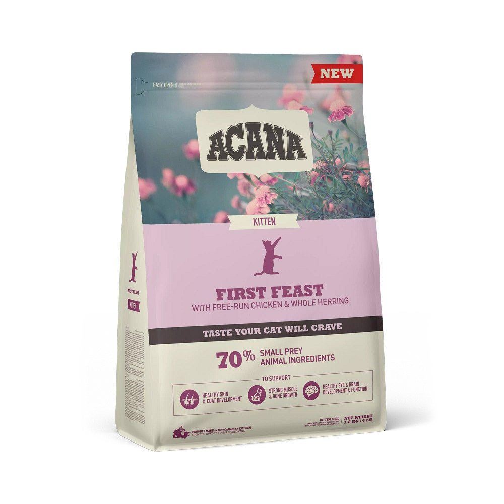 Acana Gatto Kitten First Feast Crocchette Pollo e Aringa Sacco 340g