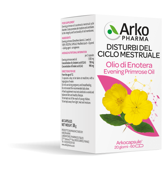 Arkopharma Huile d'onagre bio 60 gélules