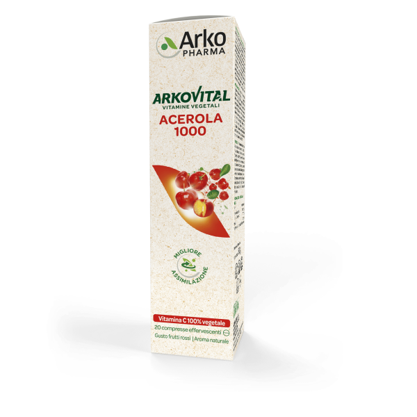 Arkopharma Arkovital Acérola 1000 Effervescent 20 comprimés