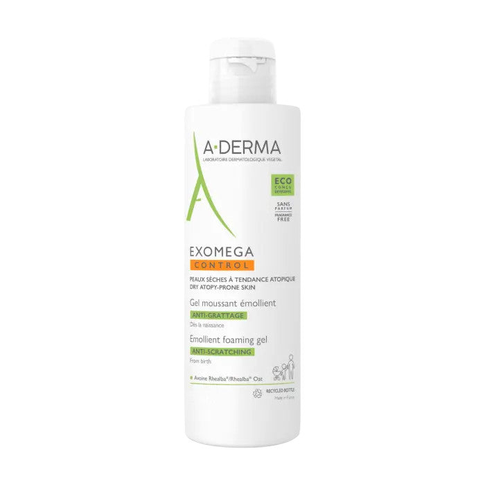 A-Derma Exomega Control Gel Nettoyant Émollient 200 ml