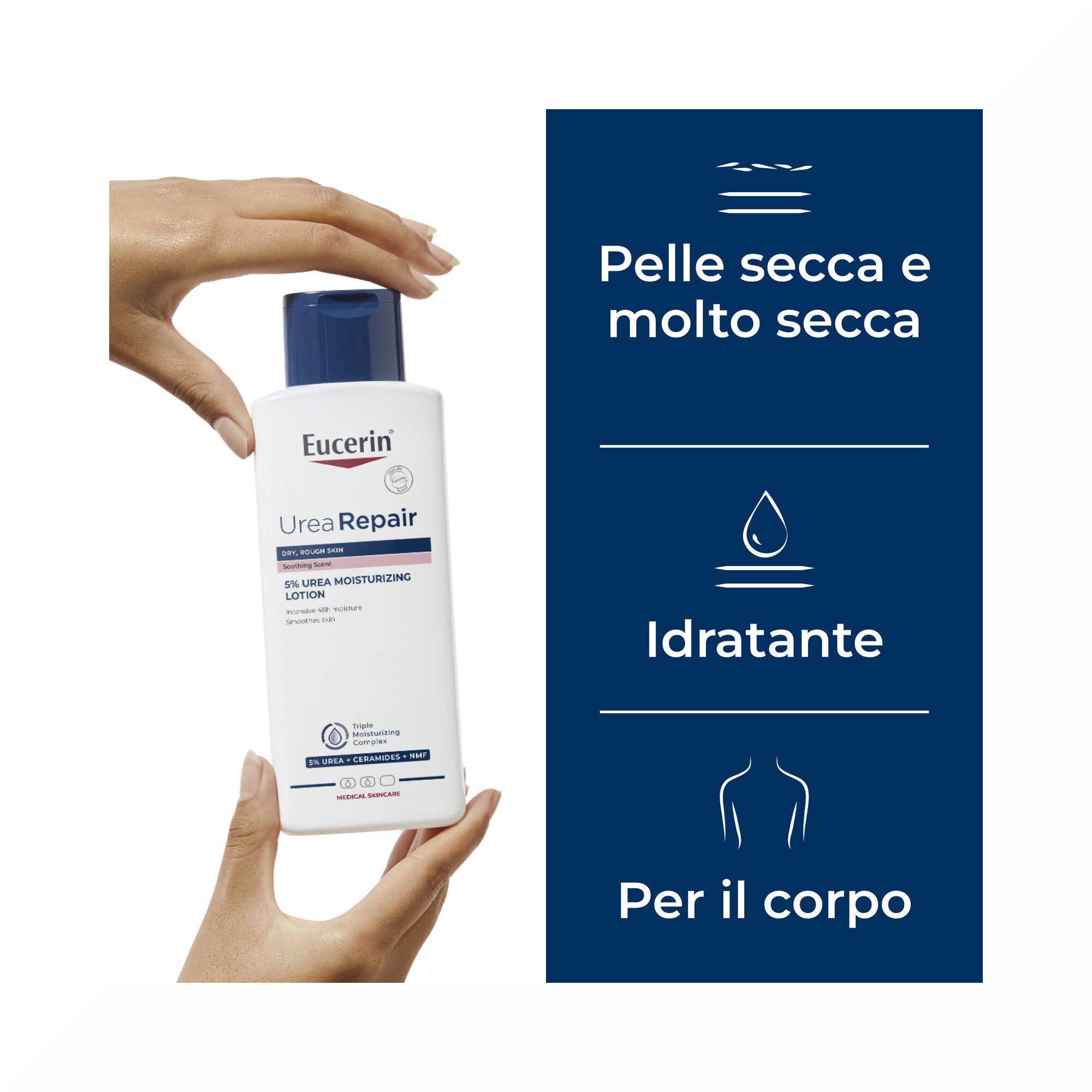 Eucerin UreaRepair PLUS 5% Urea Emulsione Idratante 250ml