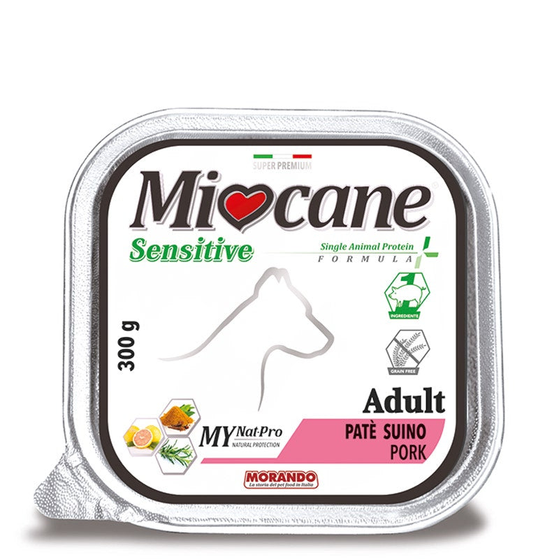 Morando Miocane Sensitive Pâté de porc pour chiens adultes 300 g