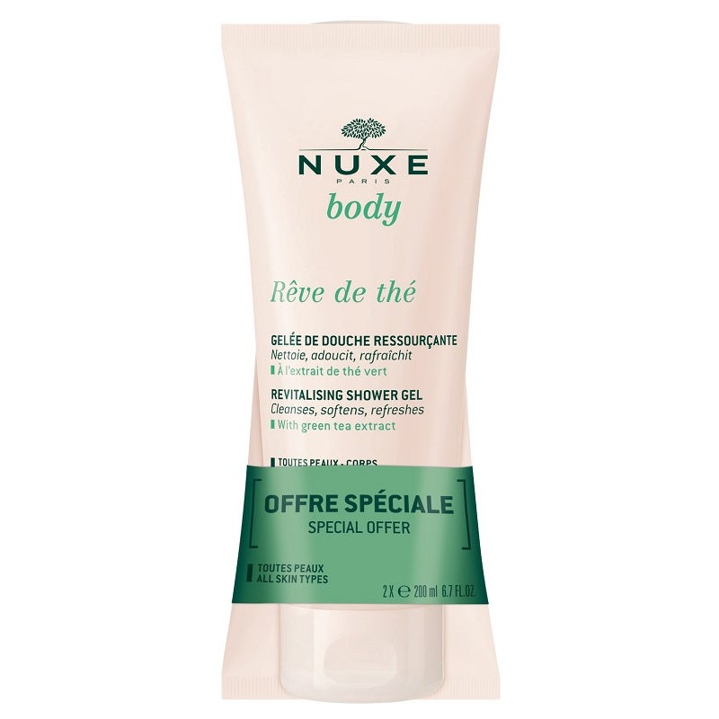 Nuxe Rêve De Thé Gel douche régénérant 2 x 200 ml