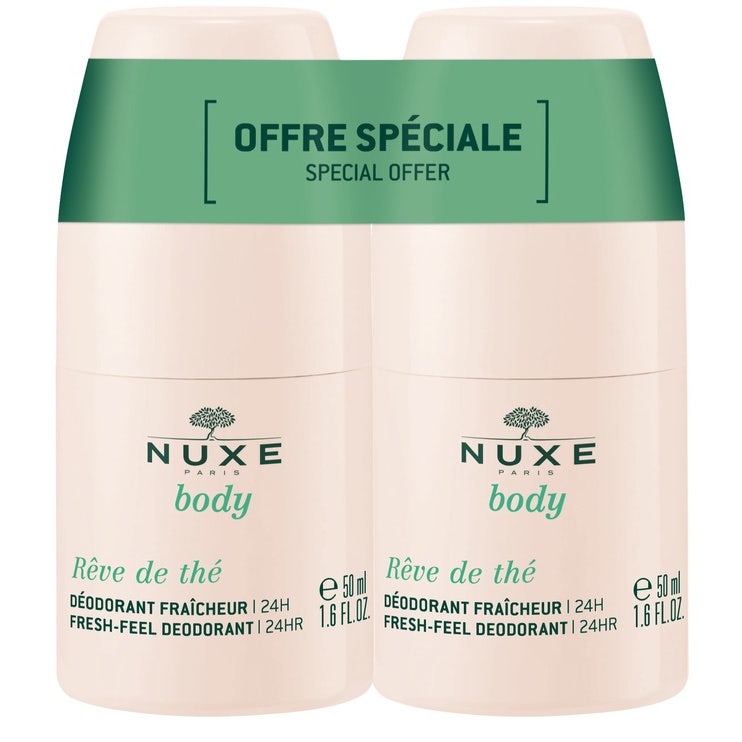 Nuxe Rêve De Thé Deodorante 24H 2x50ml Protezione Efficace