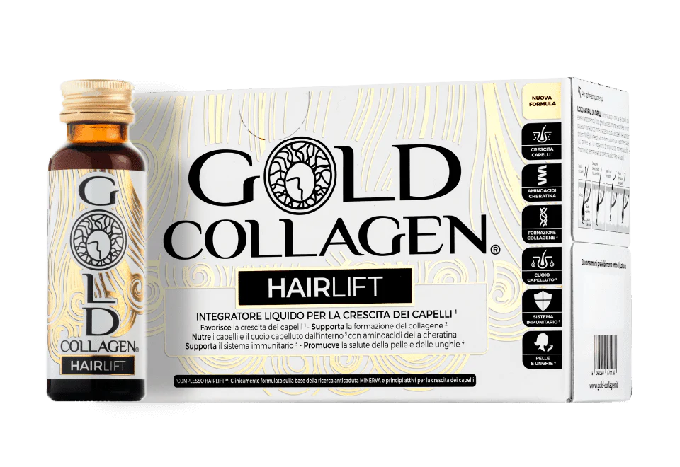 Gold Collagen Hair Lift 10 flacons - Cheveux forts et sains