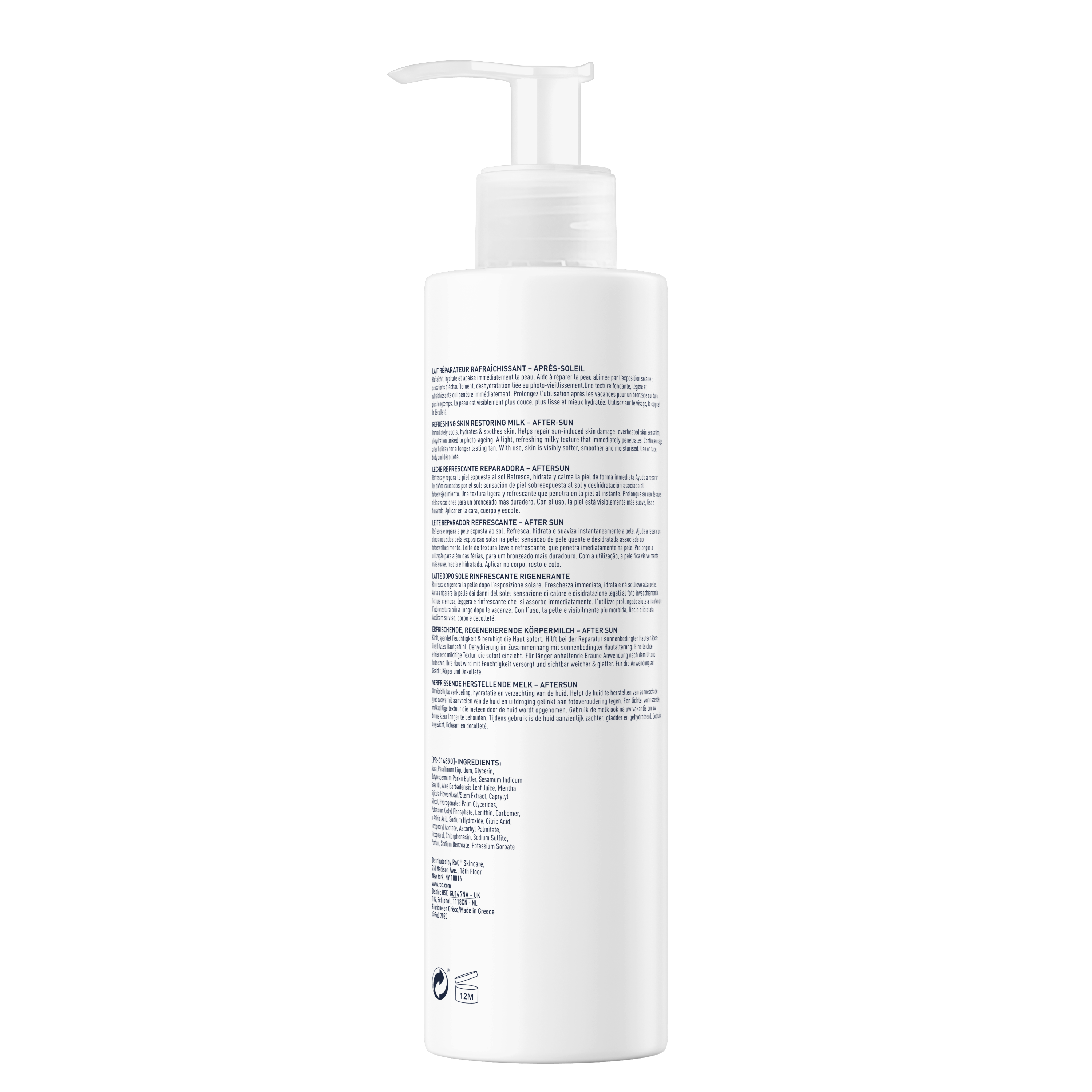 Roc Lait Après-Soleil Rafraîchissant et Régénérant 200 ml