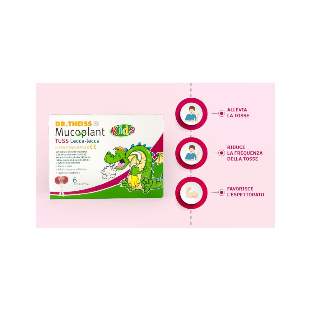 Dr Theiss Mucoplant Tuss Lecca Lecca Bambini 6 Pezzi