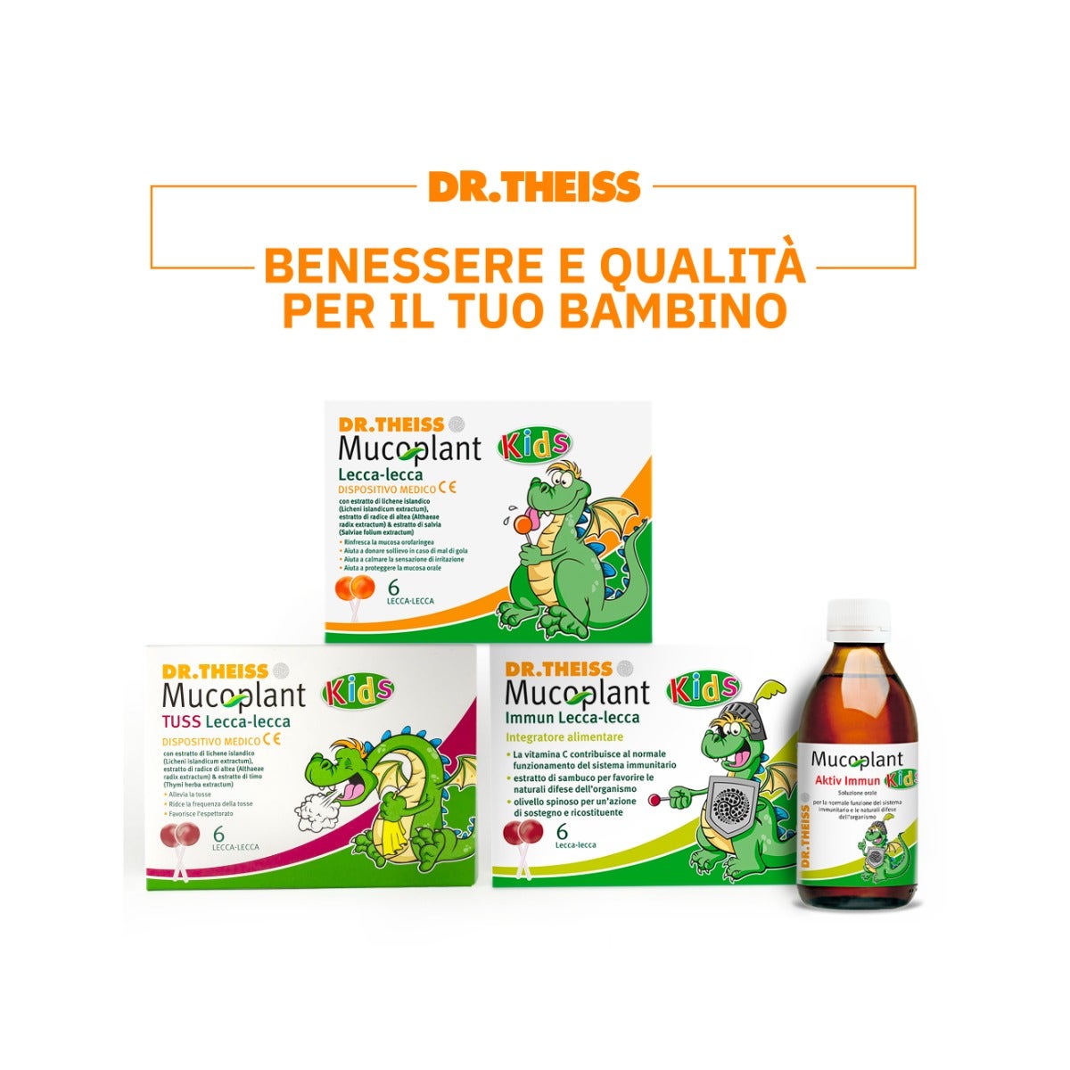 Dr Theiss Mucoplant Kids Sucettes 6 pièces