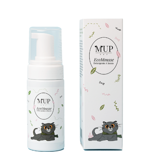 Mup Pet Eco Mousse Nettoyante à Sec pour Chats 100 ml