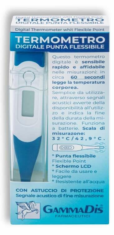 Thermomètre numérique à embout flexible avec étui de protection