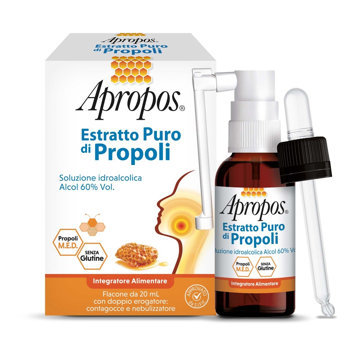 Apropos Extrait pur de propolis spray + compte-gouttes 20 ml