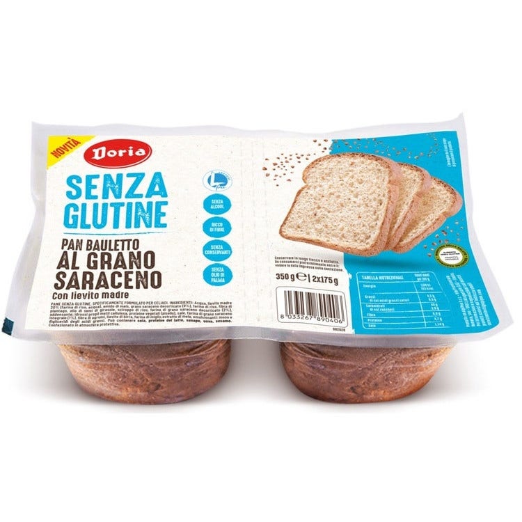 Doria Pain Bauletto au sarrasin sans gluten 2x75g
