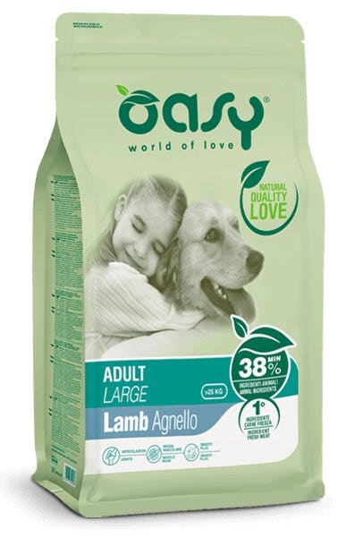 Oasy Lifestage Adult Large Agneau Croquettes pour chiens 12 kg