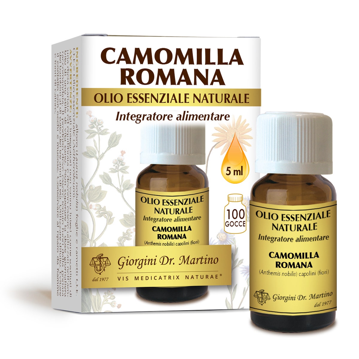 Dr Giorgini Huile essentielle naturelle de camomille romaine 5 ml