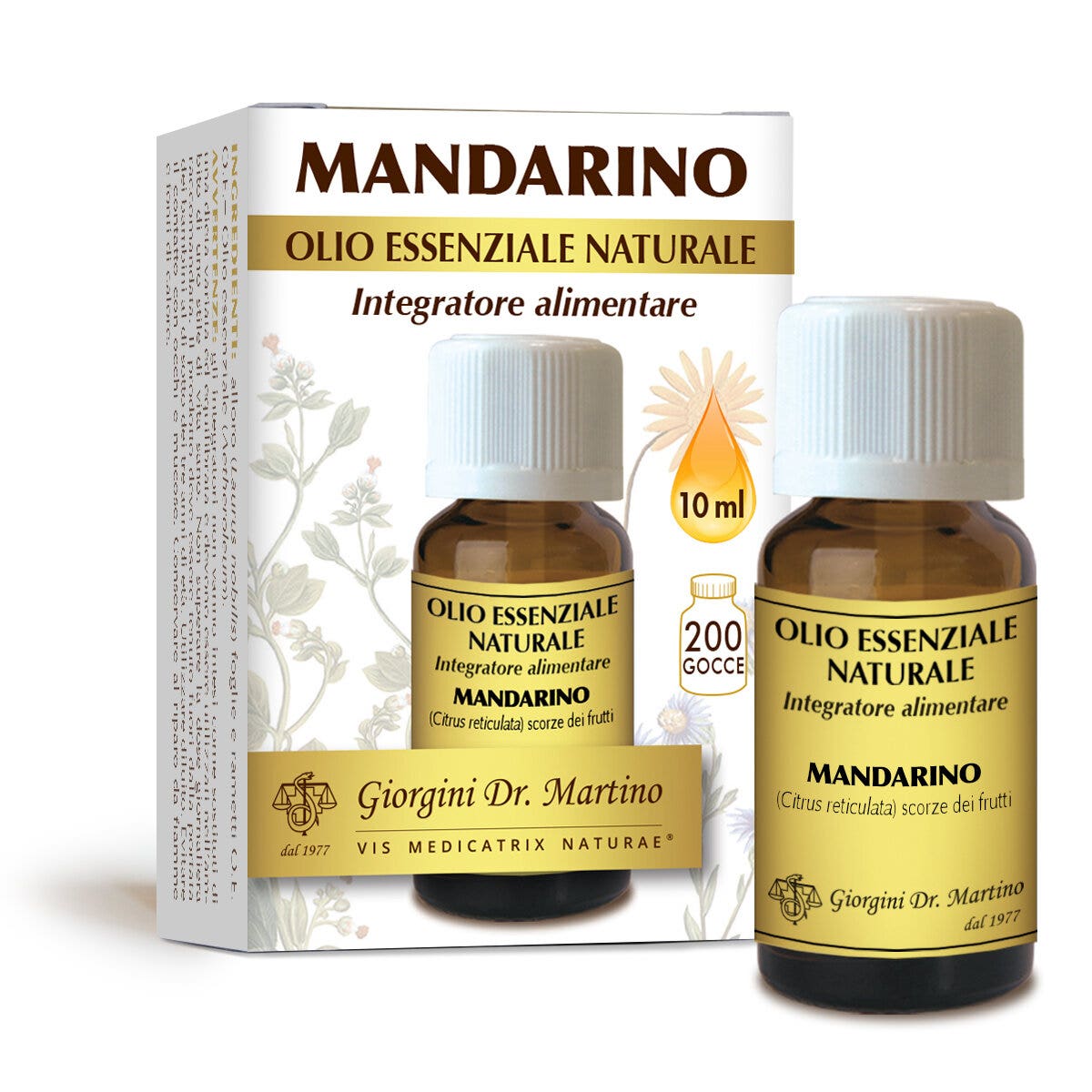 Dr Giorgini Mandarine Huile essentielle naturelle 10 ml